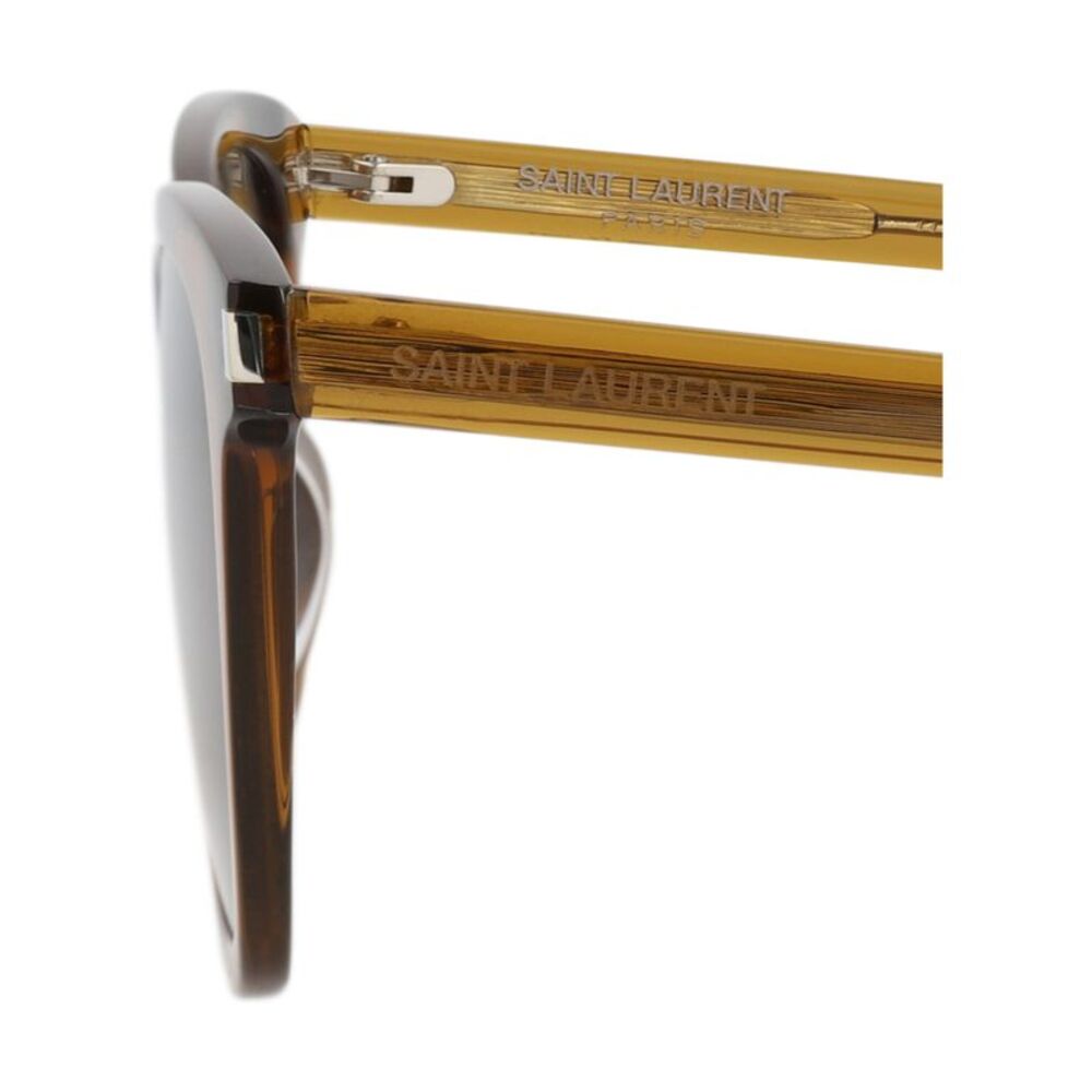 Saint Laurent Square-Frame Recycled Acetate Sunglasses Brown Womens - Picture 4 of 6